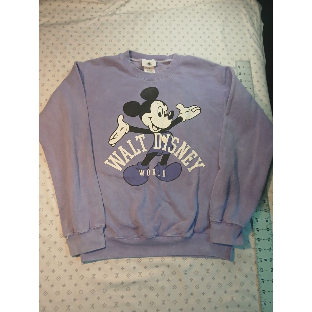 Walt Disney World Mickey Mouse Purple Crewneck Size Small